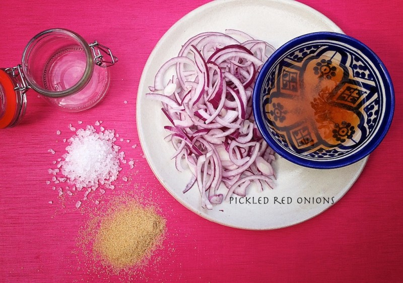pickled red onions