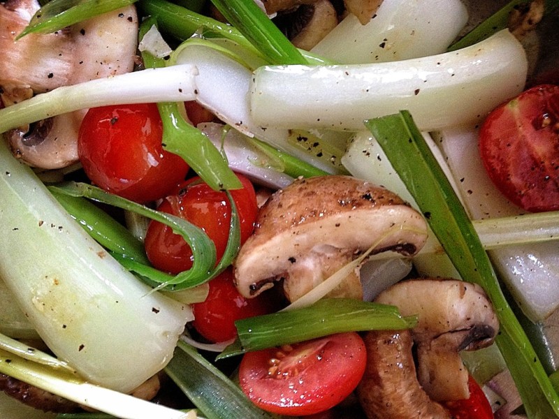 Floyd's salad veggies