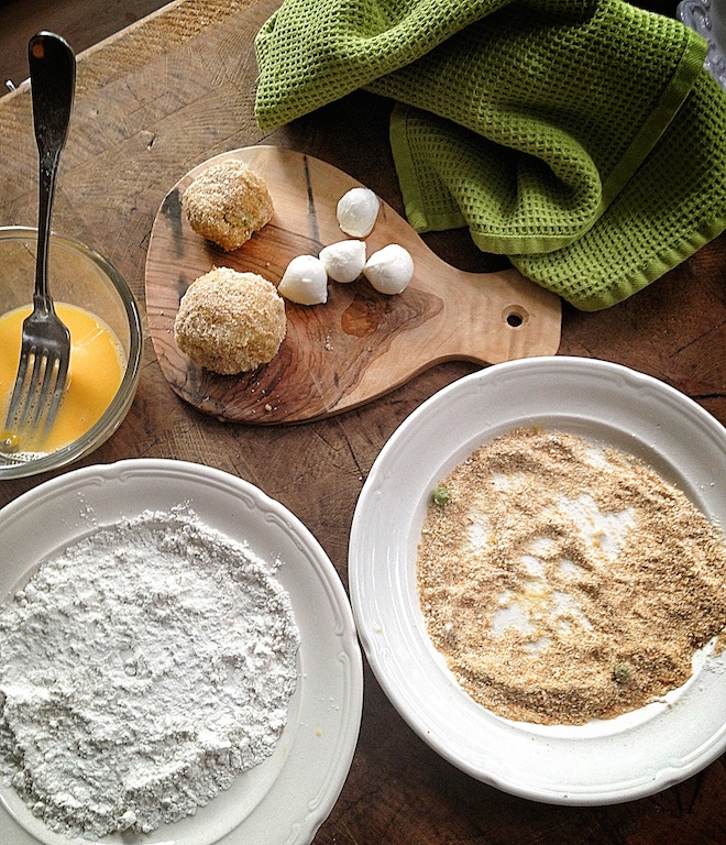 Arancini prep