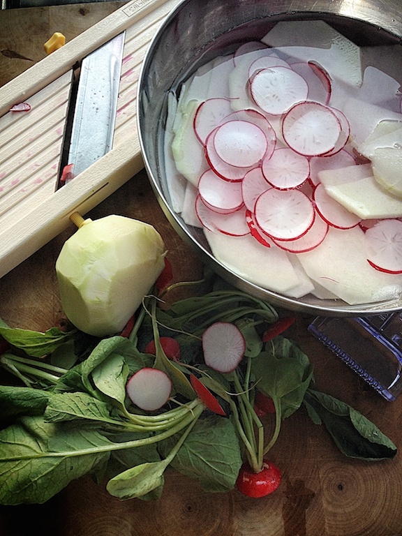 Mandoline en veggies