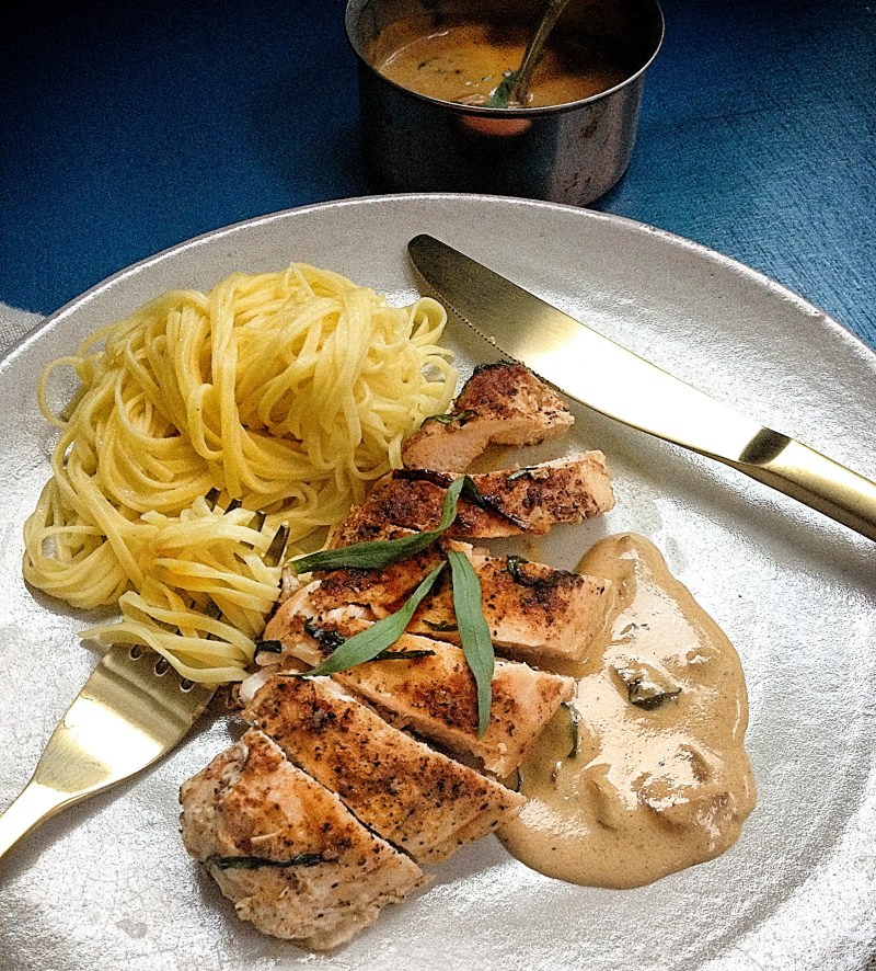 Chicken mustard dragon sauce