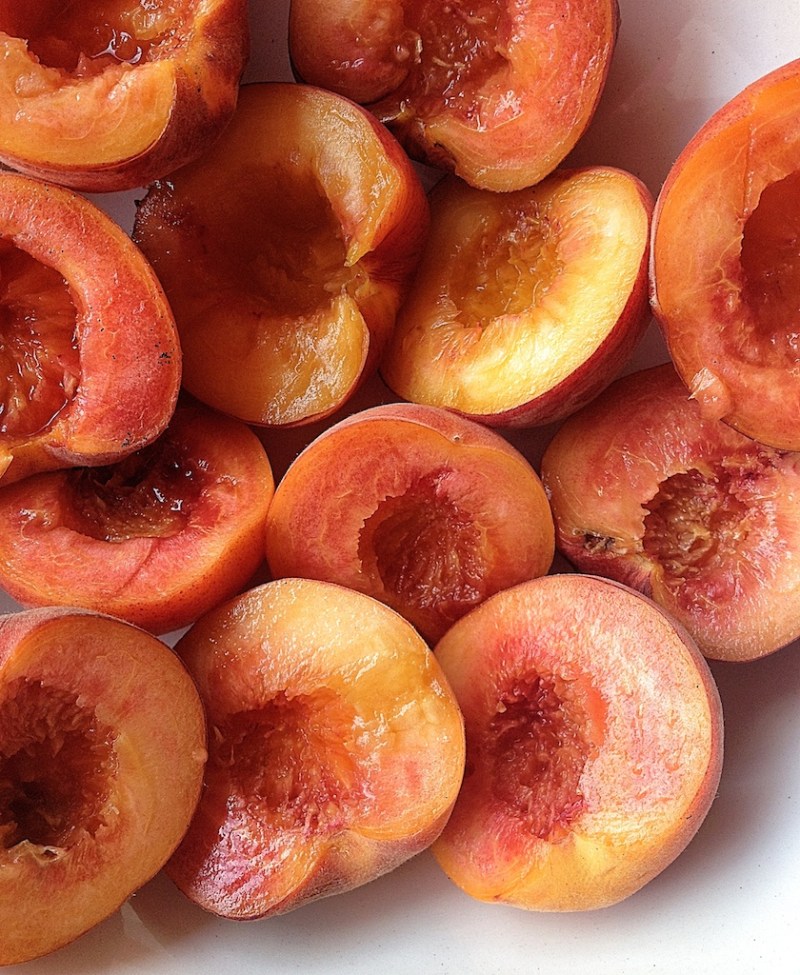 net geplukte perzikken